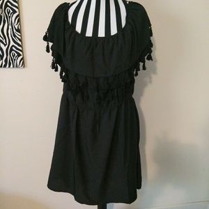 NWT Black Tassel Dress